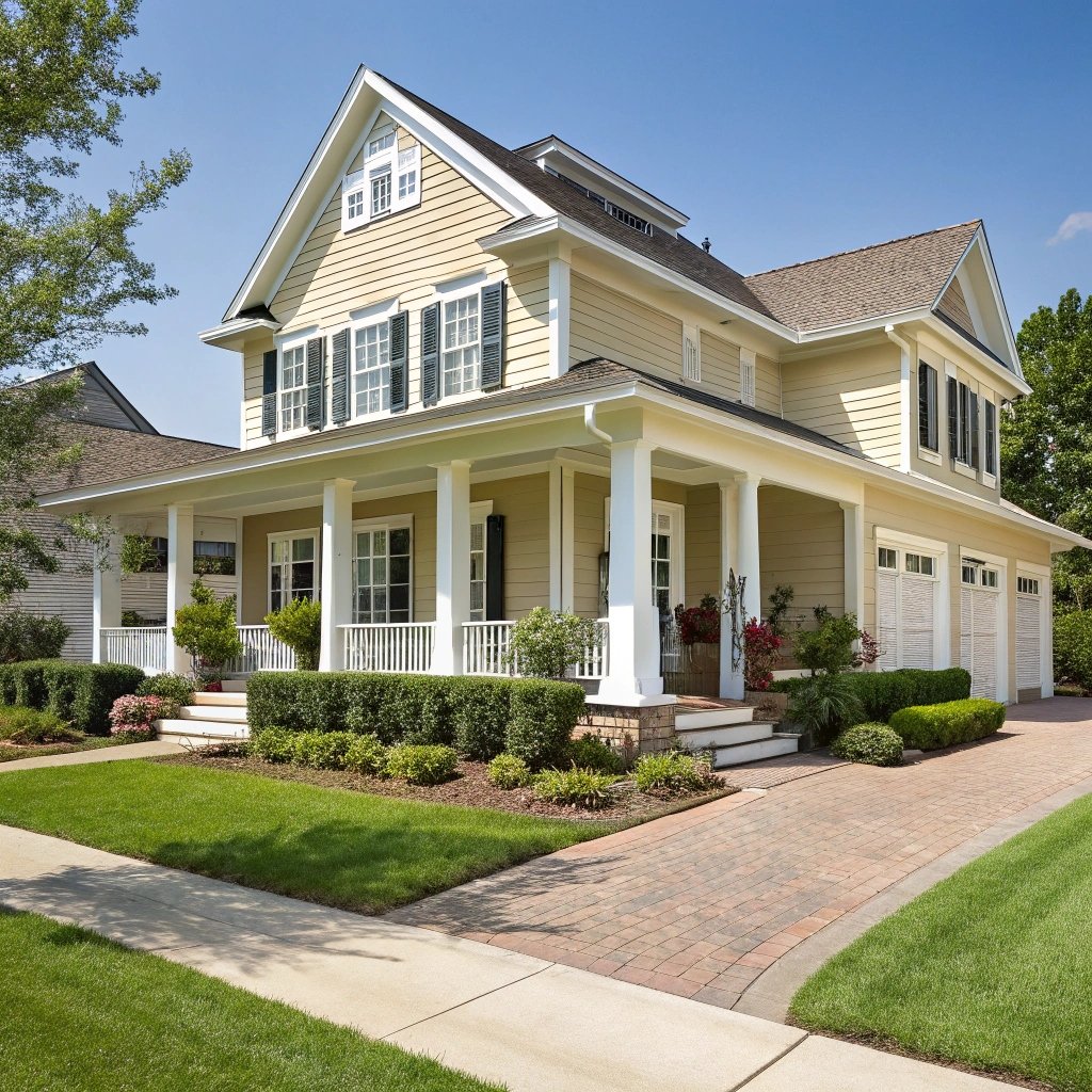 Exterior pain house southern-style American home